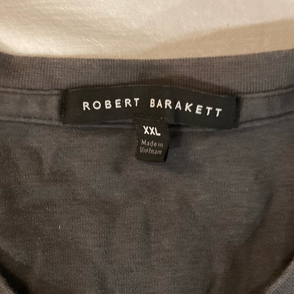Robert Barakett | Mens V Neck Gray Cotton T-Shirt | Size 2X - Picture 3 of 5